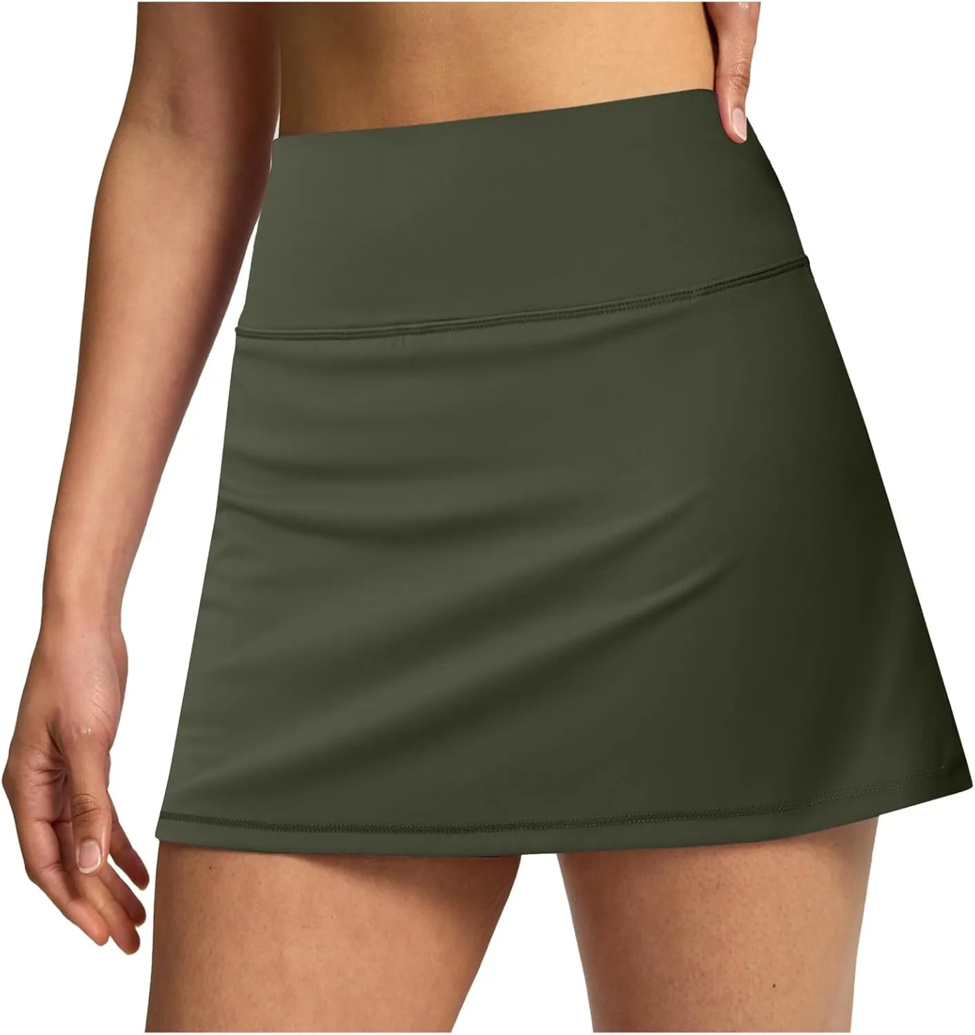 2024 Skorts for Woman Tennis Fitness Sports Double Layer Skirt Elastic High Waist Breathable Trendy Hiking Shorts Pockets