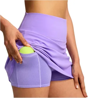 2024 Skorts for Woman Tennis Fitness Sports Double Layer Skirt Elastic High Waist Breathable Trendy Hiking Shorts Pockets