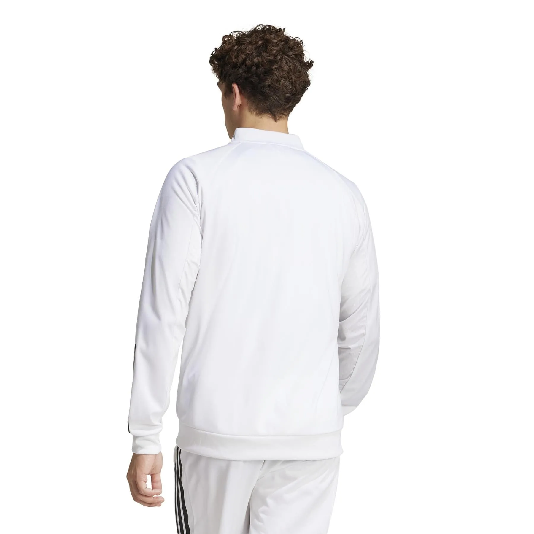 ADIDAS Mens 3 Stripe Knit Padel Jacket - White