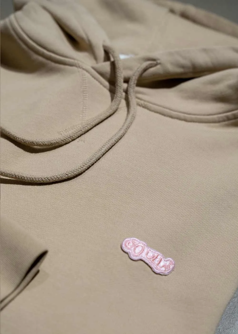Balder patch hoodie - Beige