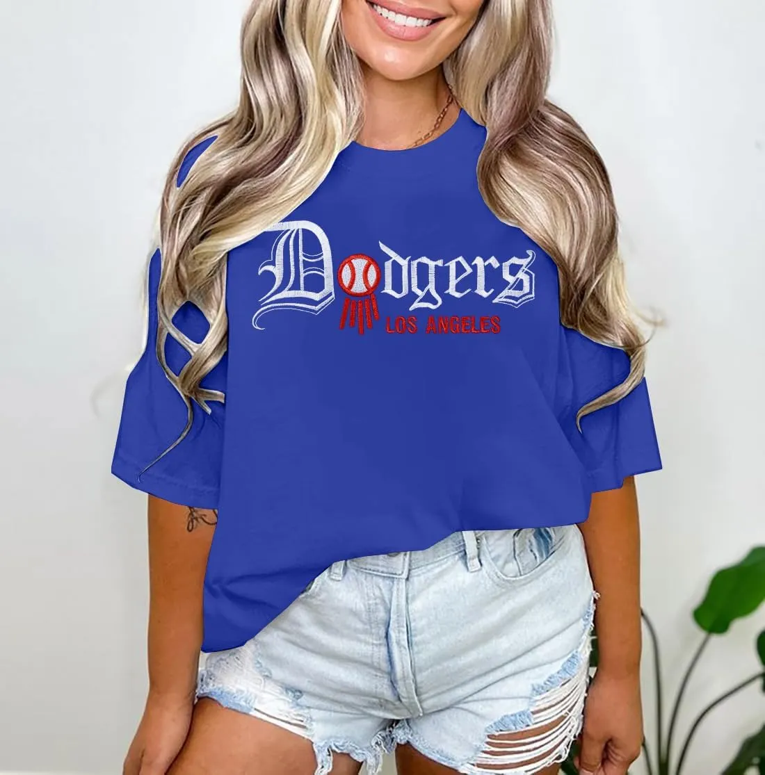 Baseball Shirt Women Oversized Baseball Game Day Shirts Baseball Fan T-Shirt Baseball Mama Short Sleeve Tee Top