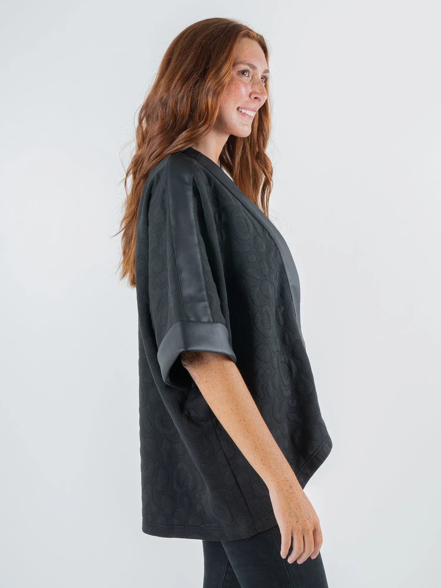 Coco Cape - Jet Black Cheetah