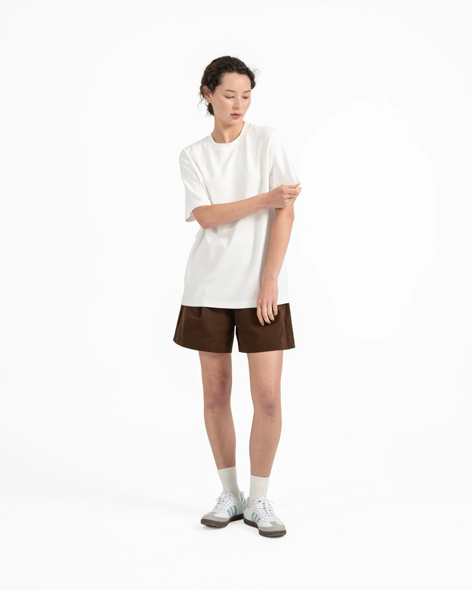 Cupro Signature Tee - Off White