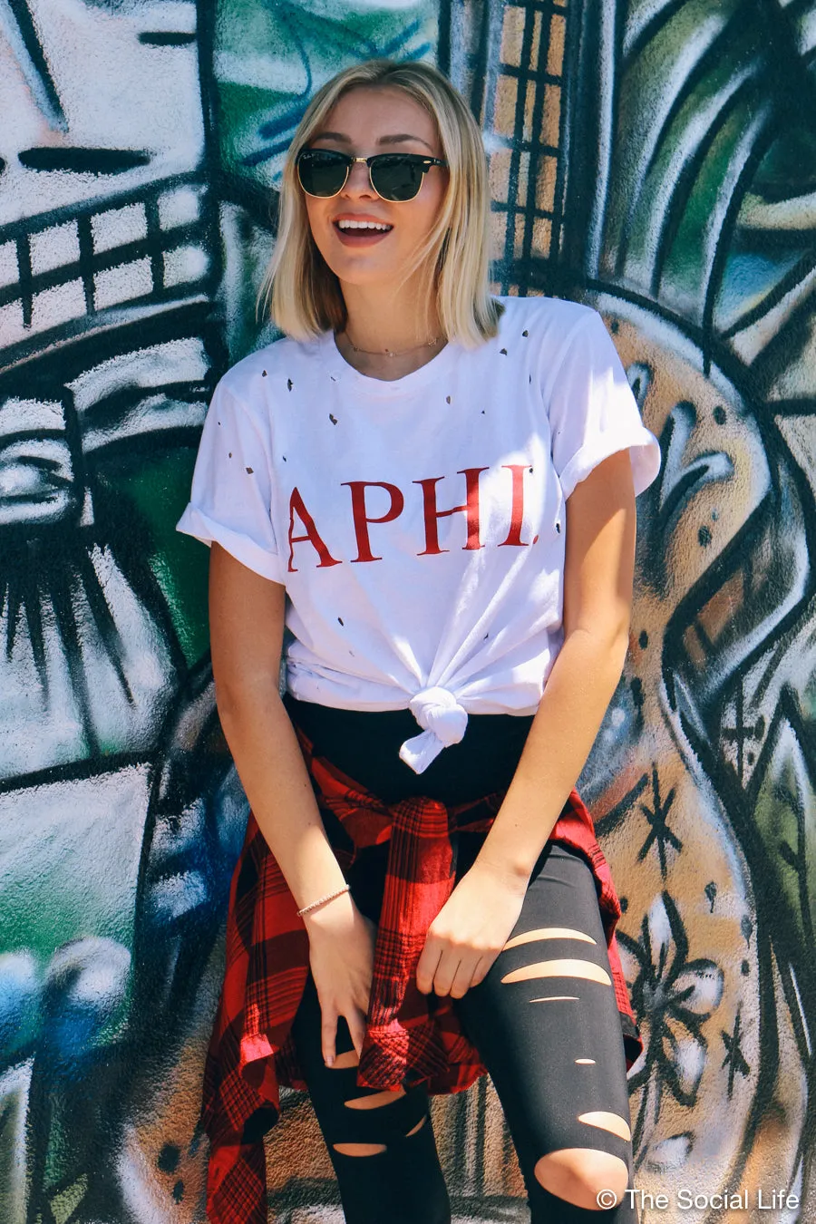 DAMN. Distressed Tee