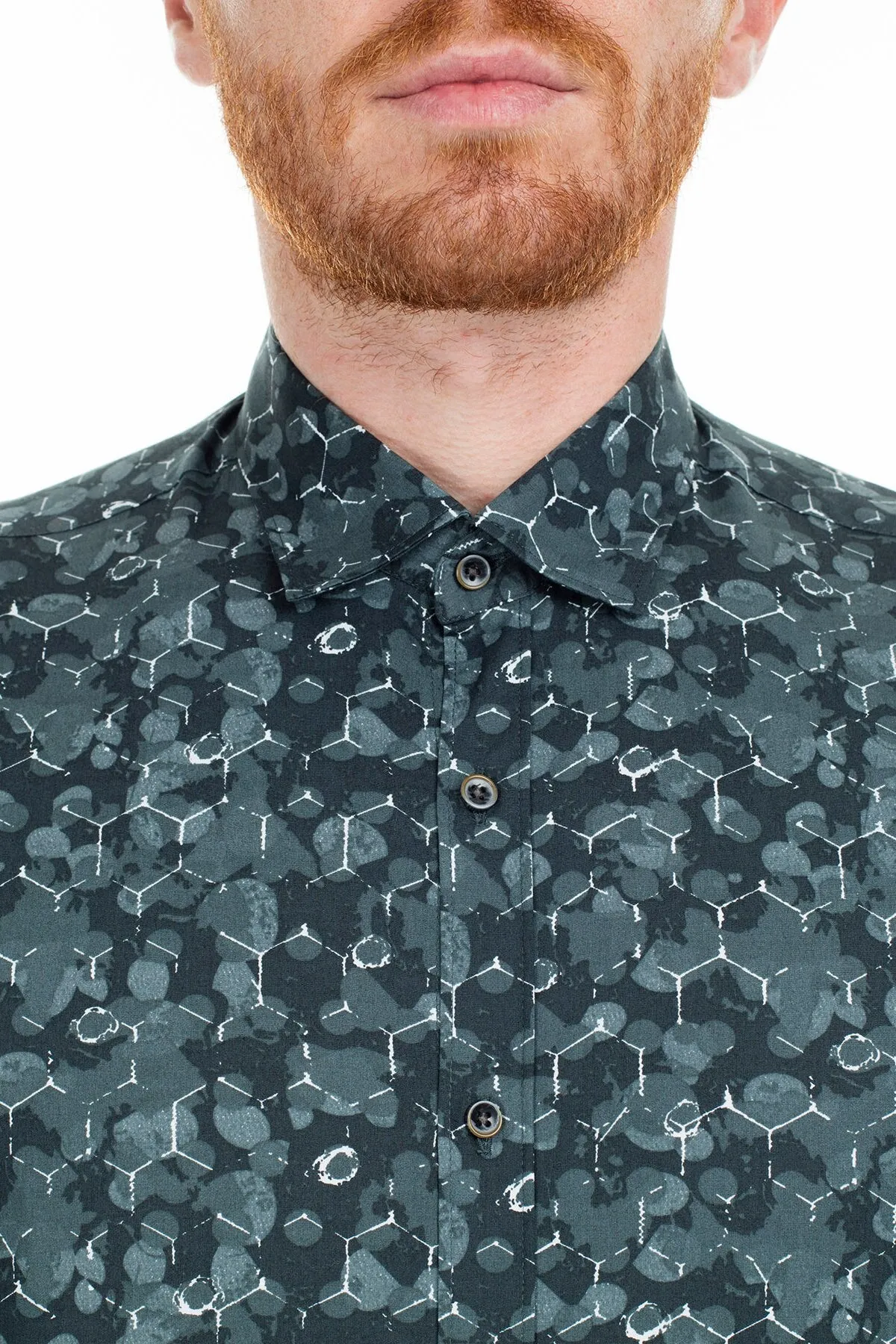Dark Pattern Silk Shirt
