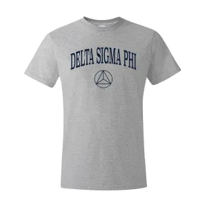 Delta Sig Heather Gray Symbol Tee