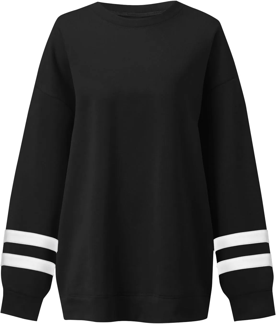 GOFULY Crewneck Sweatshirt For Women Trendy Plus Size Shirts Long Sleeve Oversized Sweatshirts Fall Winter Solid Pullover