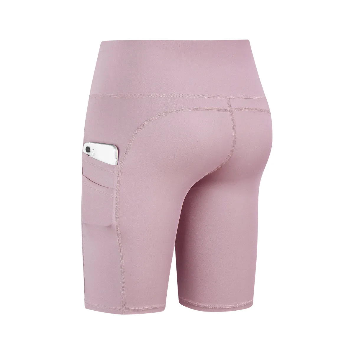 High-Rise Biker Short with Pockets