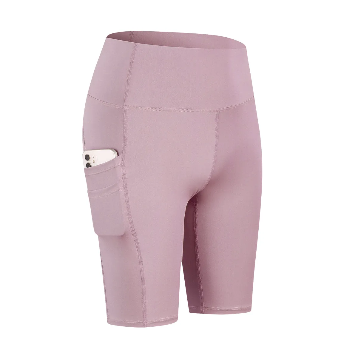 High-Rise Biker Short with Pockets