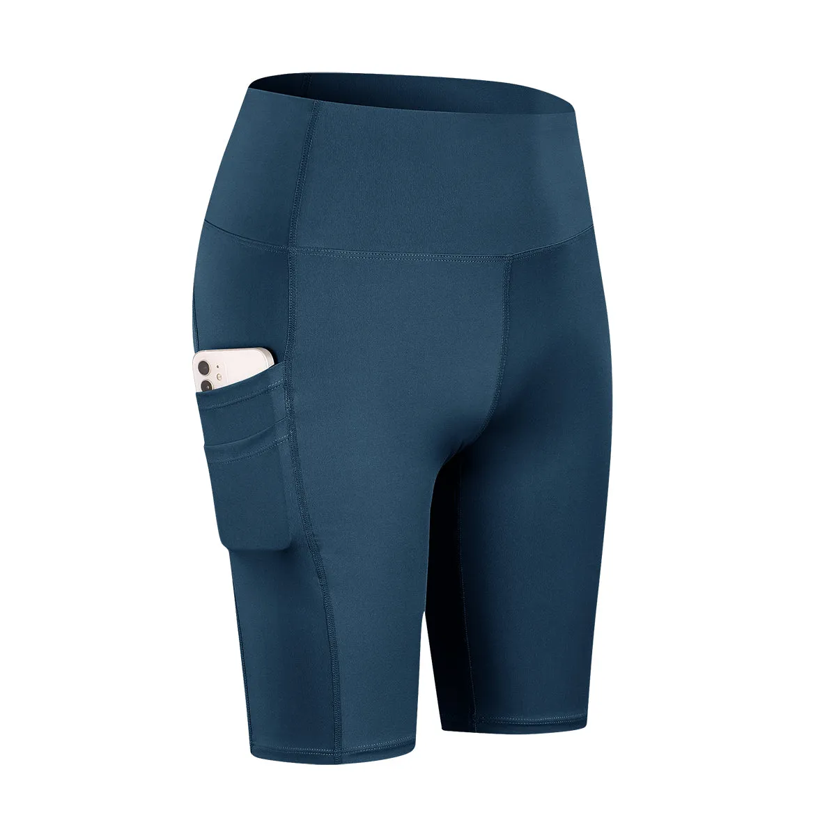 High-Rise Biker Short with Pockets