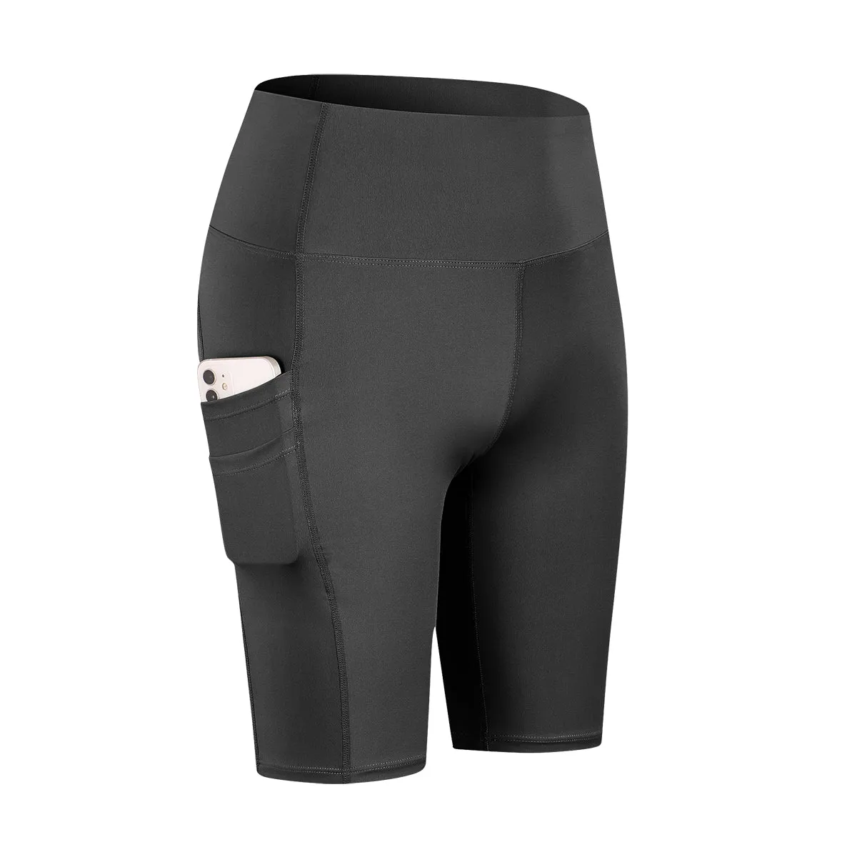 High-Rise Biker Short with Pockets