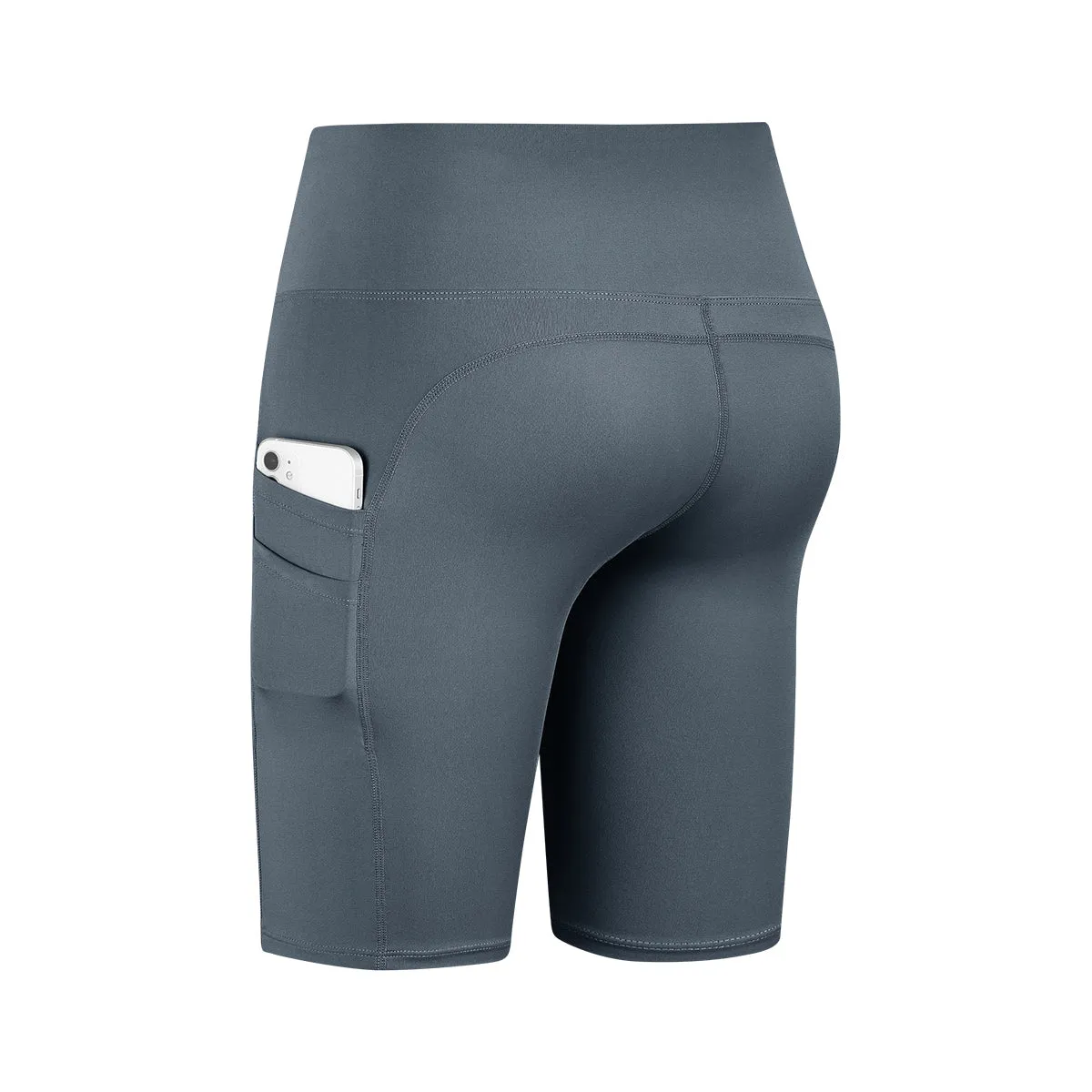 High-Rise Biker Short with Pockets
