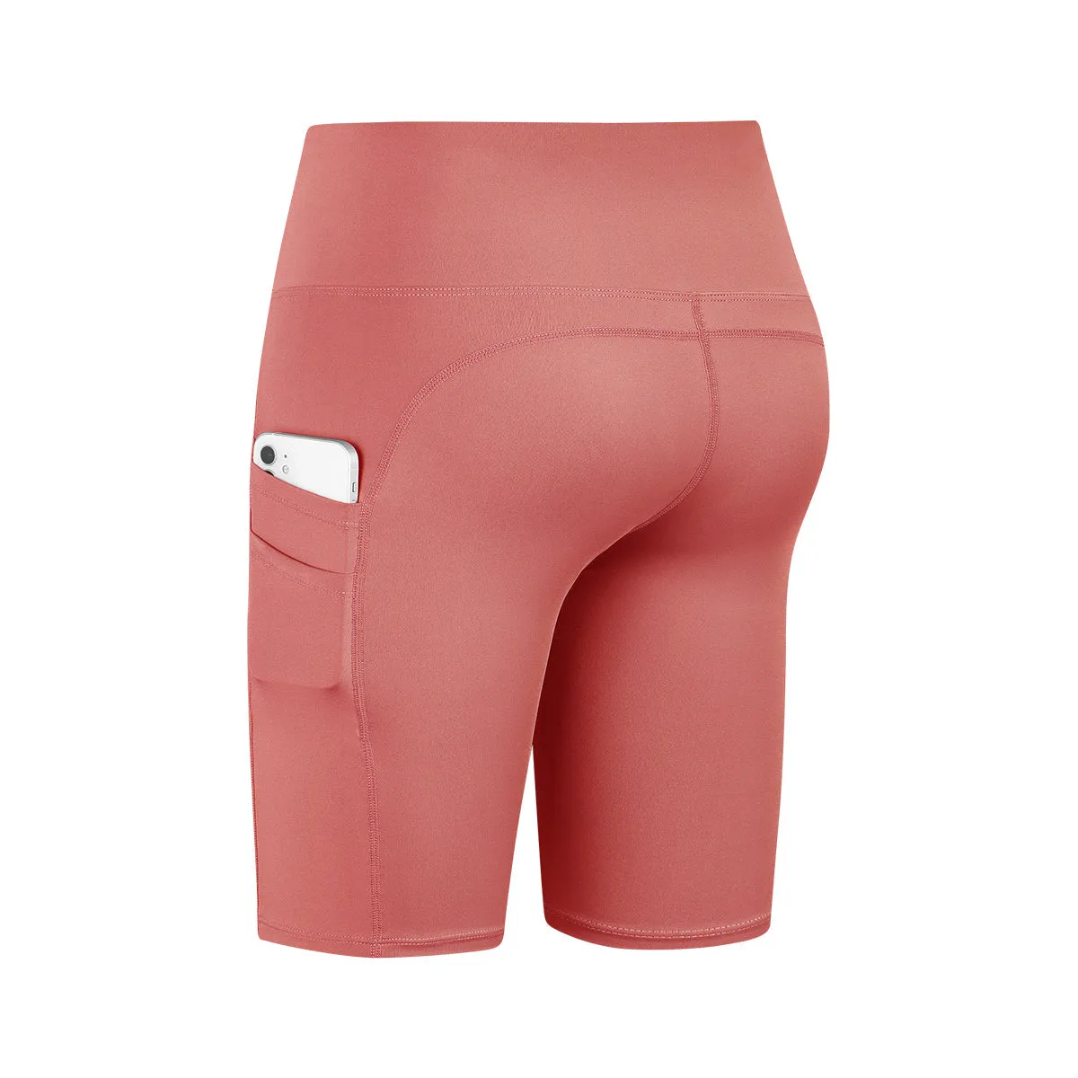 High-Rise Biker Short with Pockets