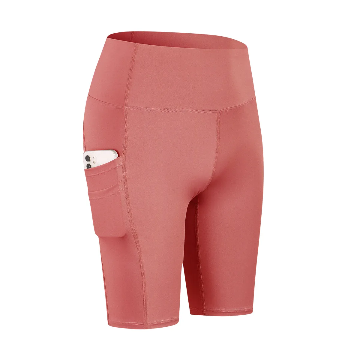 High-Rise Biker Short with Pockets