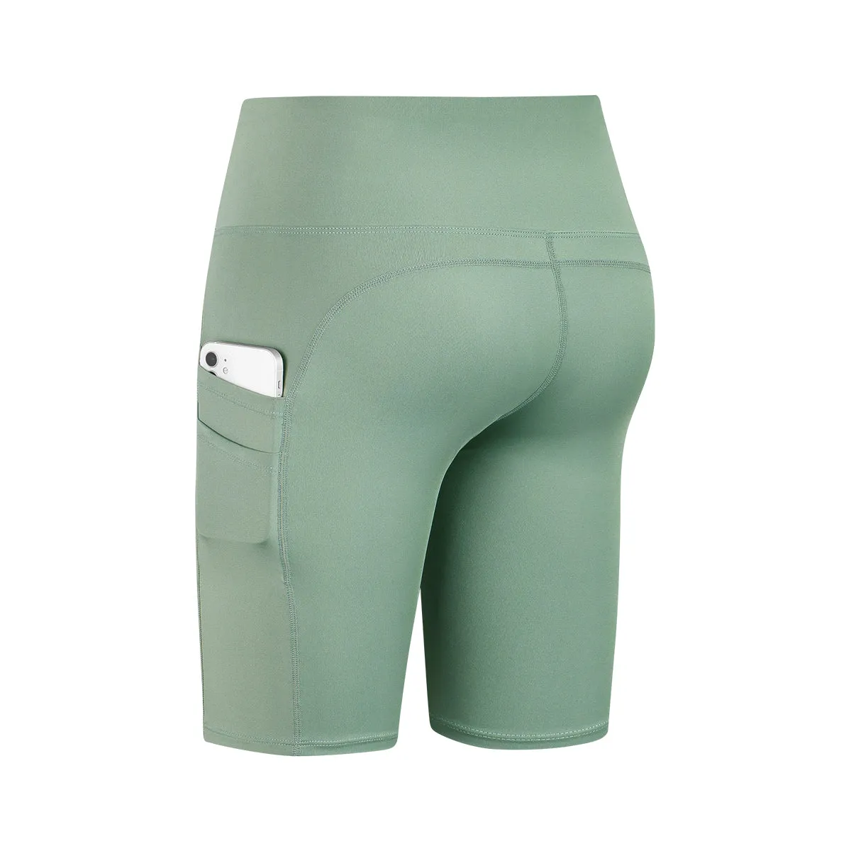 High-Rise Biker Short with Pockets