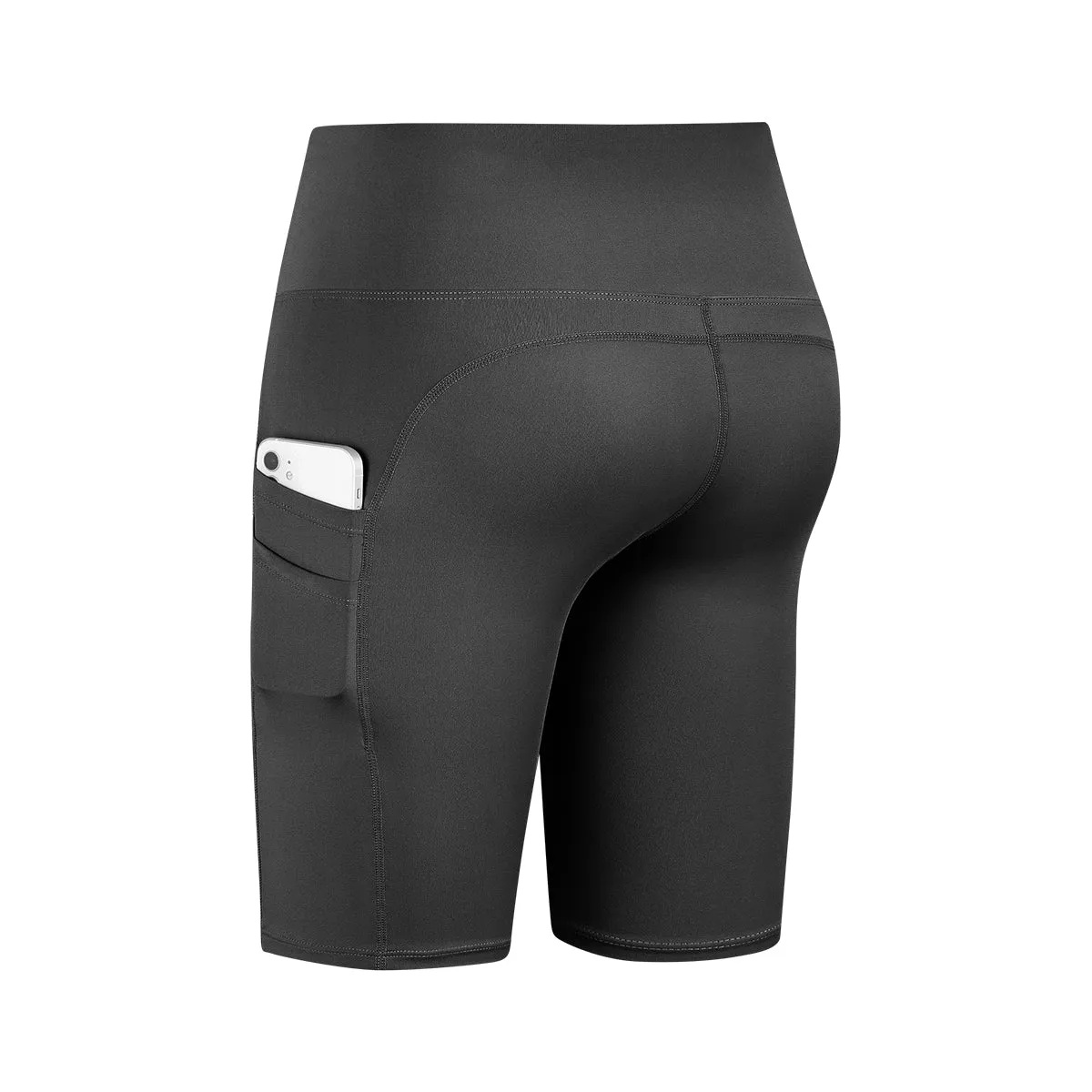 High-Rise Biker Short with Pockets
