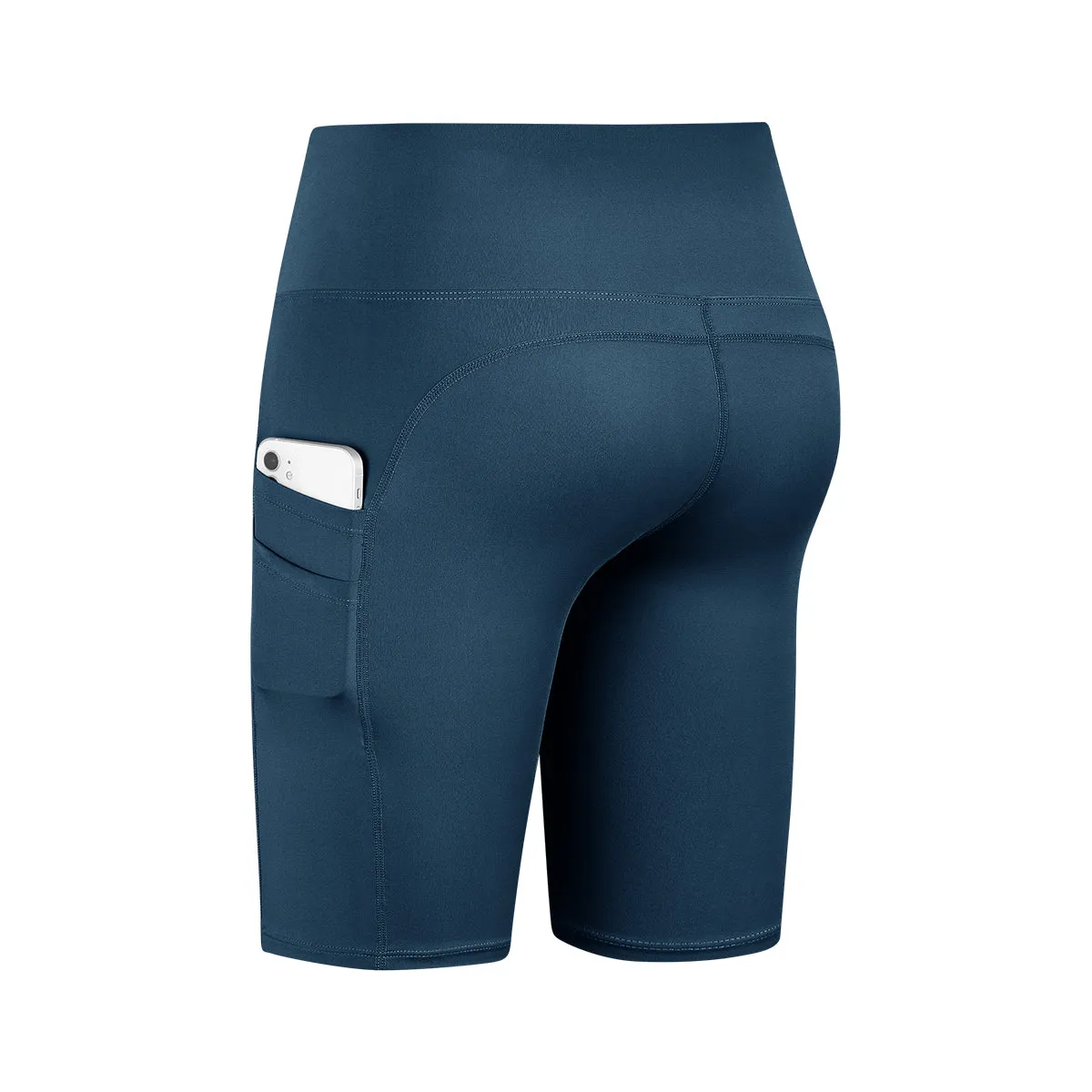 High-Rise Biker Short with Pockets