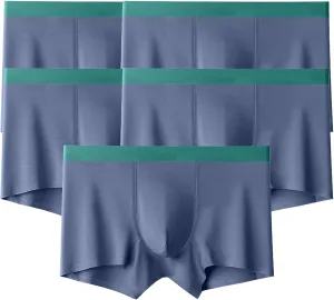 JEKE-DG Men's Ice Silk Boxer Briefs Cotton Modal Seamless Panties Underwear Sexy Breathable Briefs Shorts