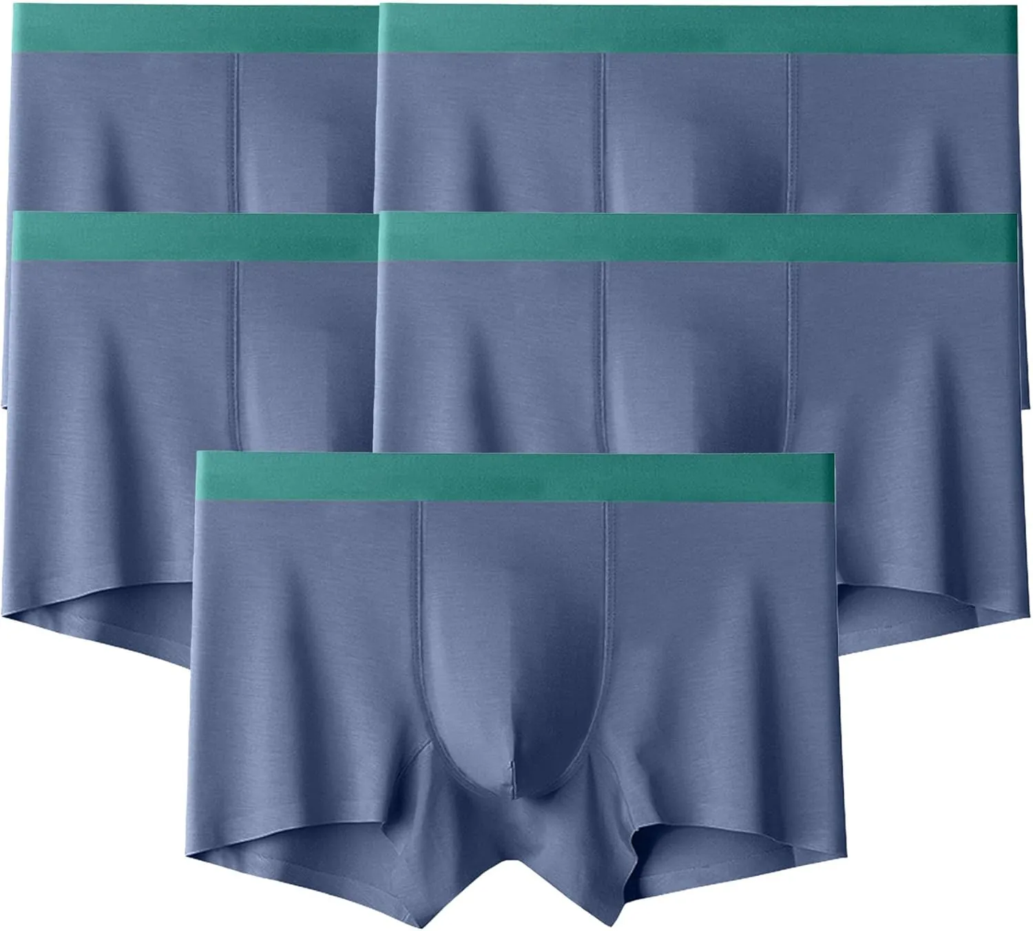 JEKE-DG Men's Ice Silk Boxer Briefs Cotton Modal Seamless Panties Underwear Sexy Breathable Briefs Shorts