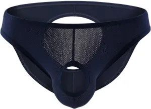 JEShifangjiusu Men'S Low Rise Hollow Out Jockstrap G-String Thong Bulge Pouch Underwear Briefs Soft Breathable Underpants