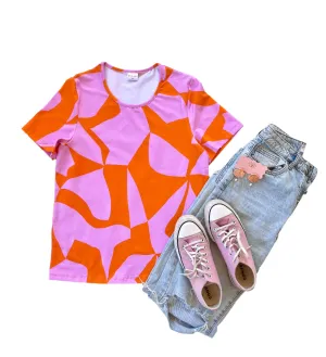Light Pink & Orange Everyday Tee