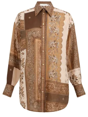 Lucky Manstyle Shirt in Chocolate Bandana