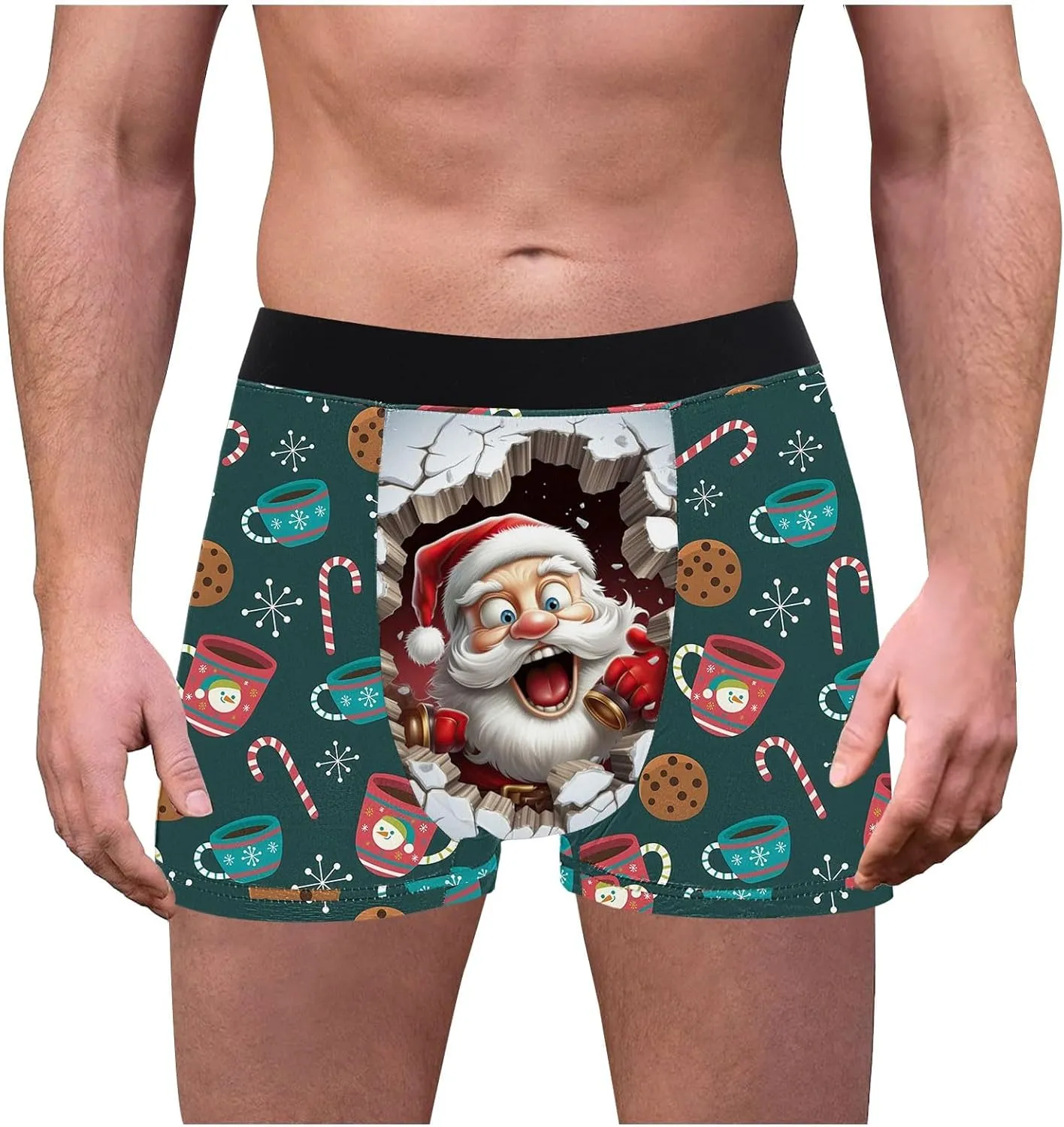 Mens boxer Brief New RC Cotton Garmodal Men's 3D Printed Breathable Pants Fashion Shorts Head Comfort Soft boxer