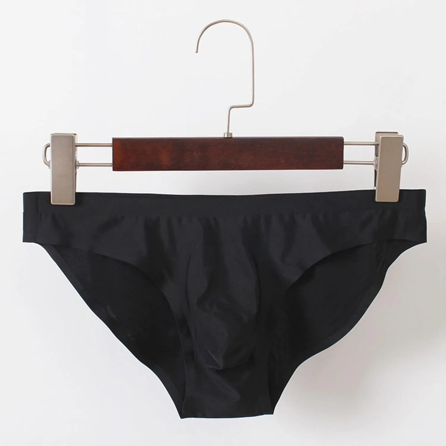 Men's Briefs Stretch Breathable Underpants Low Rise Tag-Free Underwear Solid Fashion Shorts Bikini Briefs for Male
