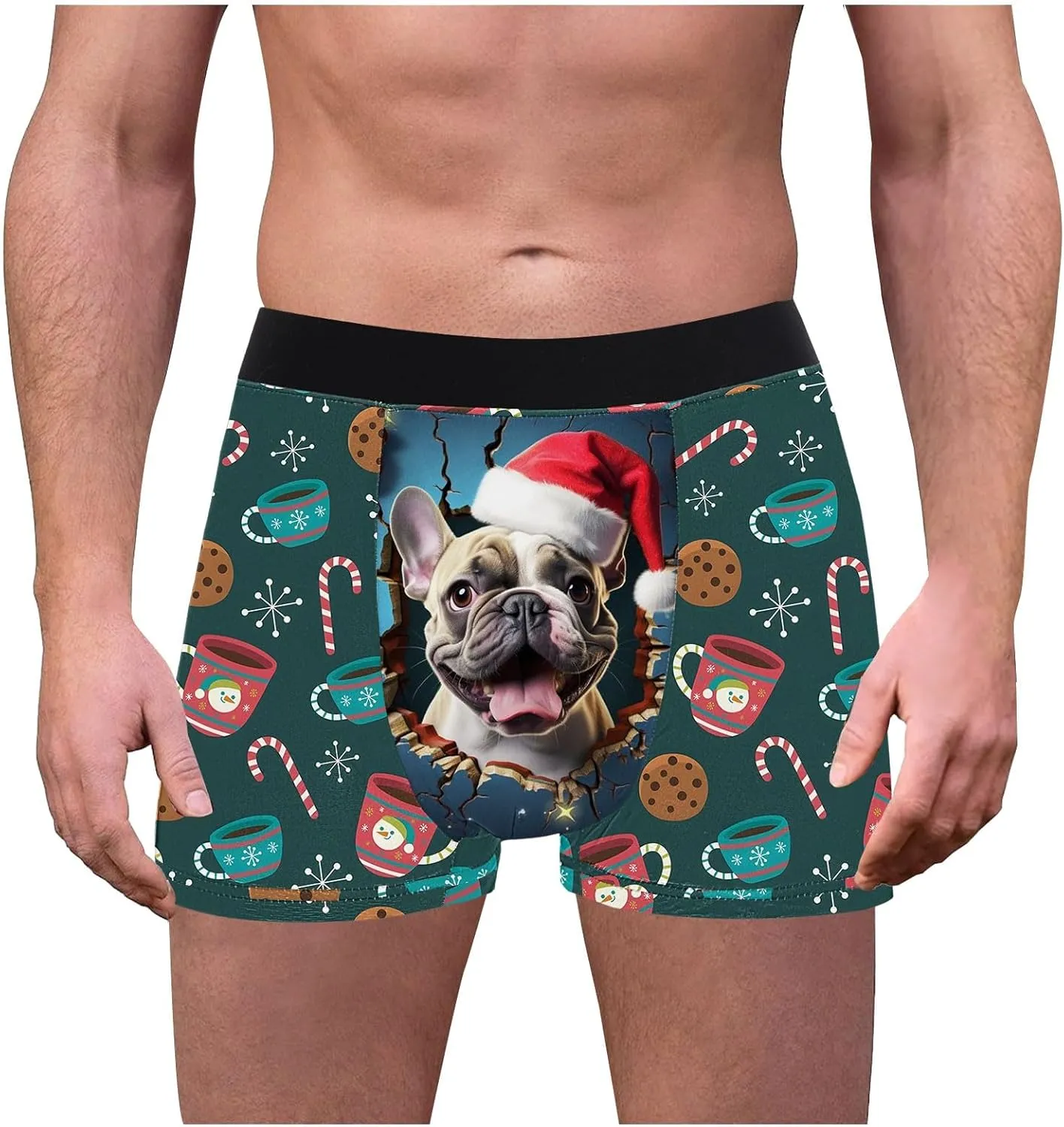 Mens Clothes Breathable 3D Reliefss Pants Personality Tidess Men's Cotton Shorts Male Underwear Thermal Underwear