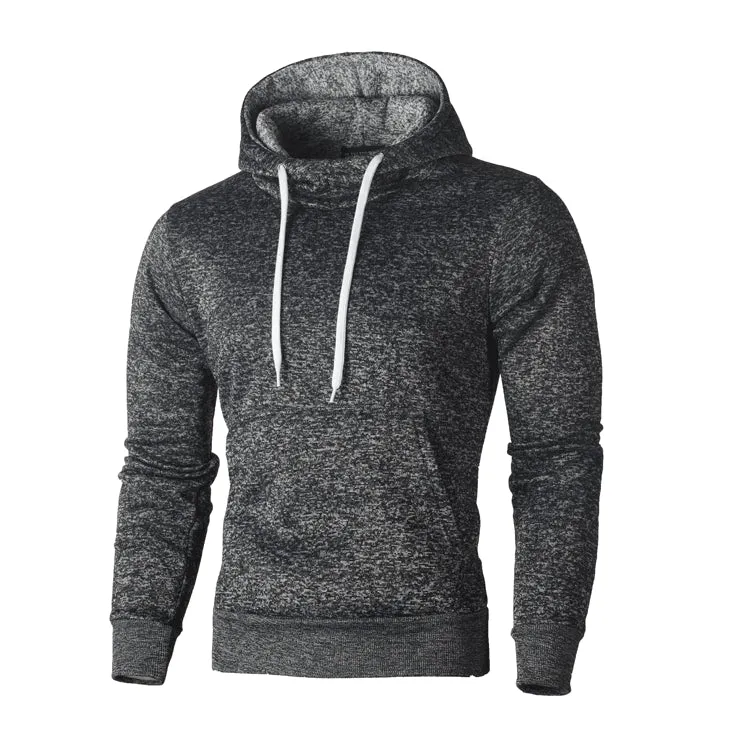Mens Long Sleeve Solid Fleece