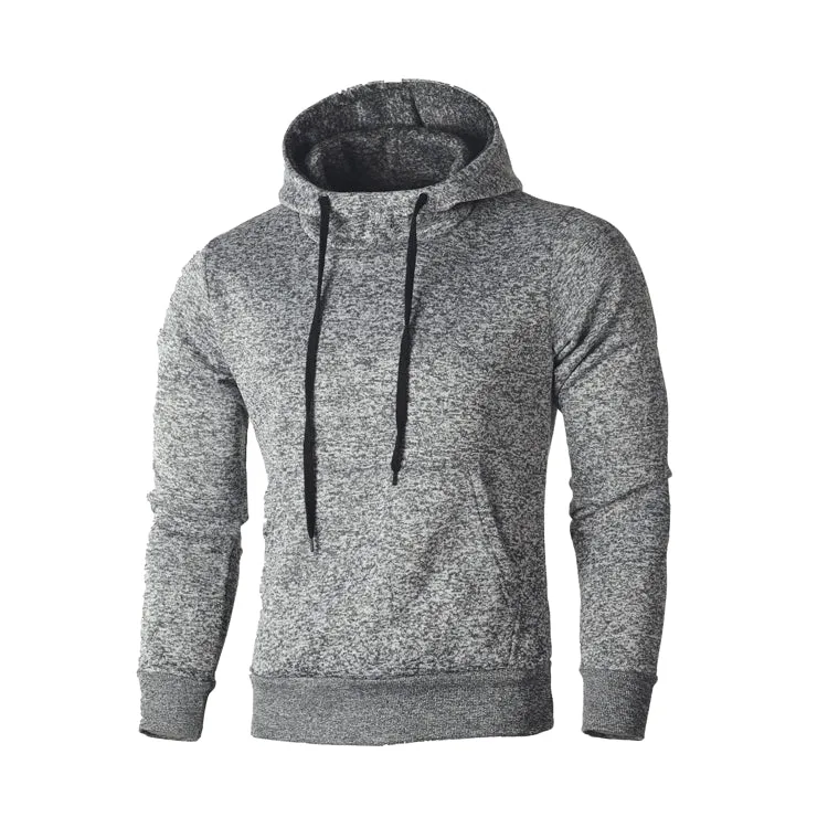 Mens Long Sleeve Solid Fleece
