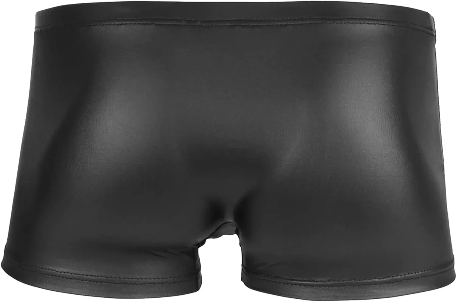 Mens Sexy Faux Leather Boxer BriefsComfort Breathable Smoothing Pouch Trunks ShortsExotic Underwear Underpants