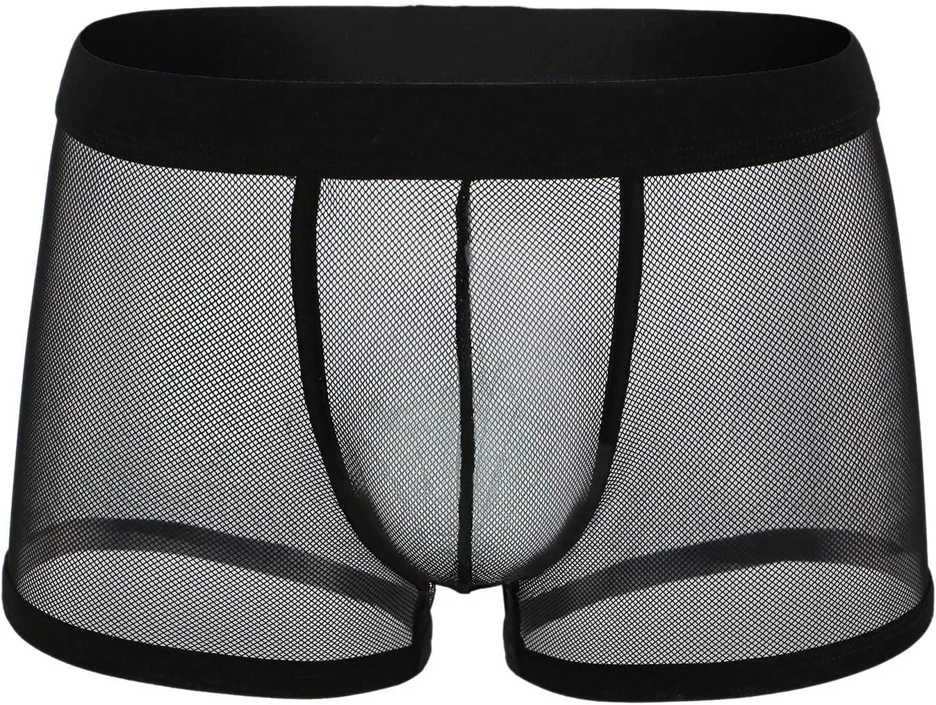 Men's Underwear Sexy Mesh Breathable Boxer Briefs Low Rise Cool Valentines Boxers Pack Set Y2K