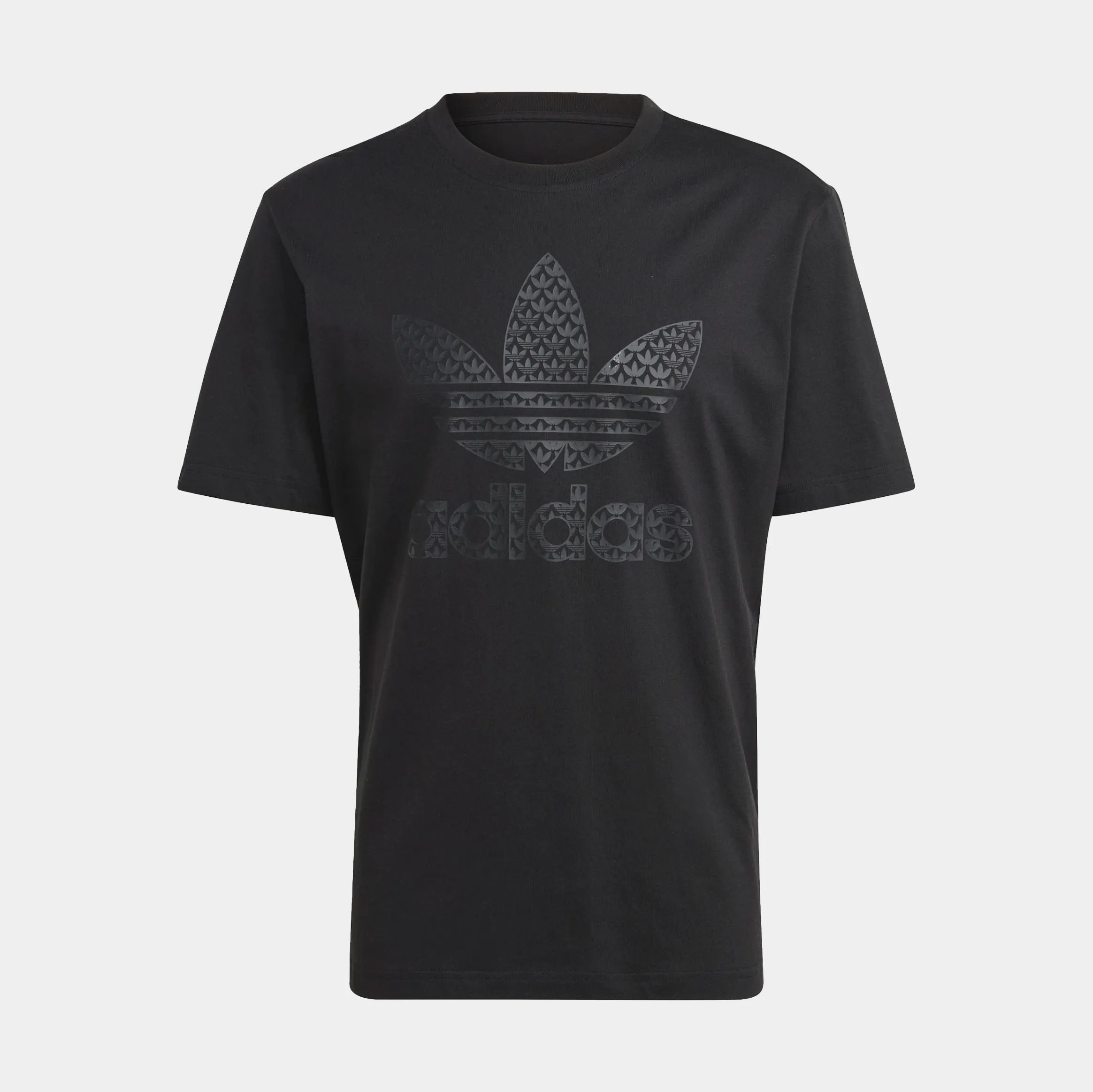 Monogram Mens Short Sleeve Shirt (Black)
