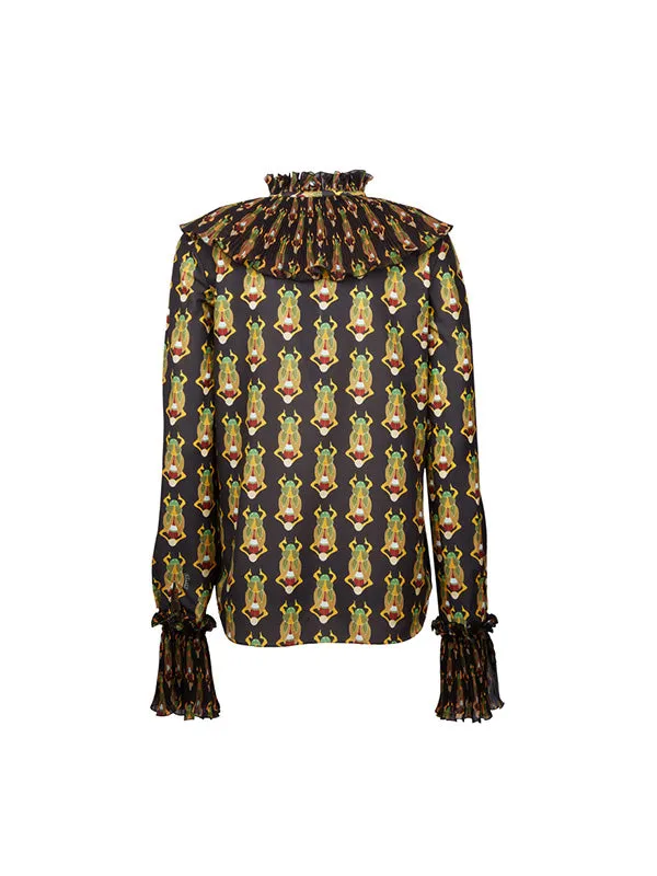 Nefertiti Shirt in Scarab