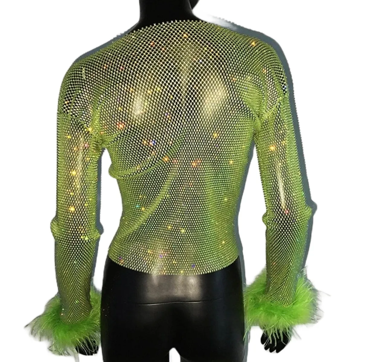 NEON FEATHER TOP