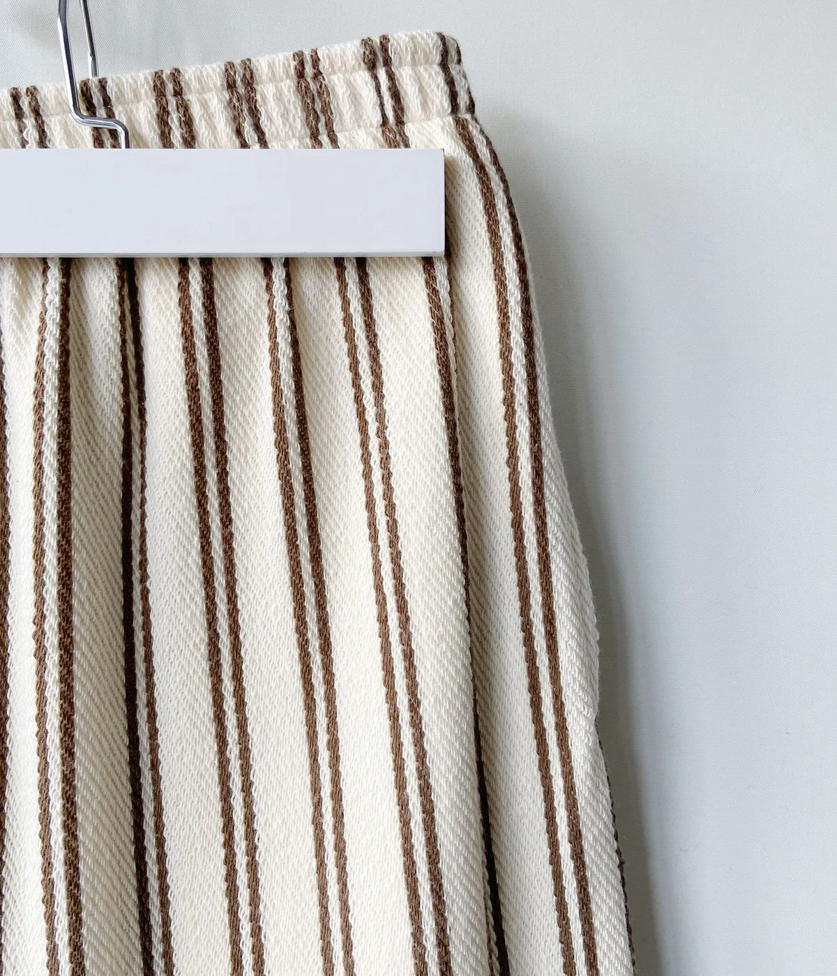 PHEENY/COTTON INRAY STRIPE PANTS WITH APRON(IVORY)