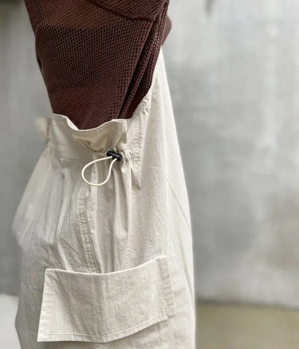 PHEENY/COTTON NYLON DUMP SALVAGE TROUSERS(BEIGE)