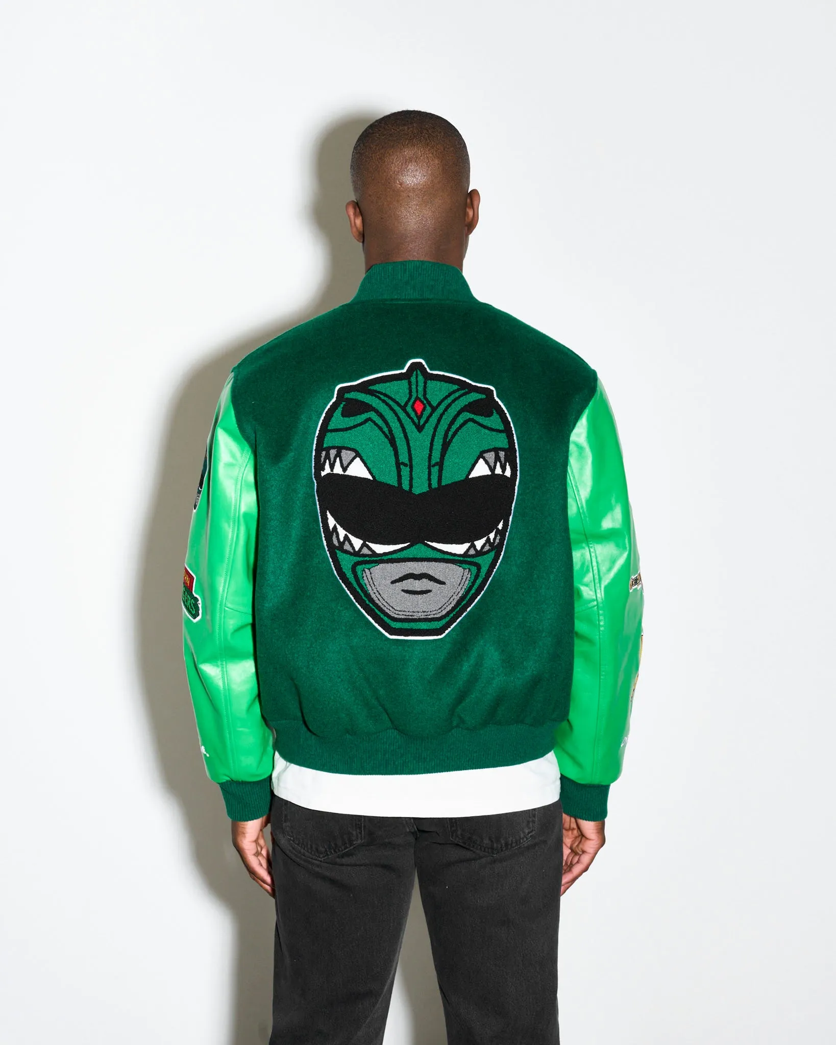 Power Rangers Green Varsity Jacket