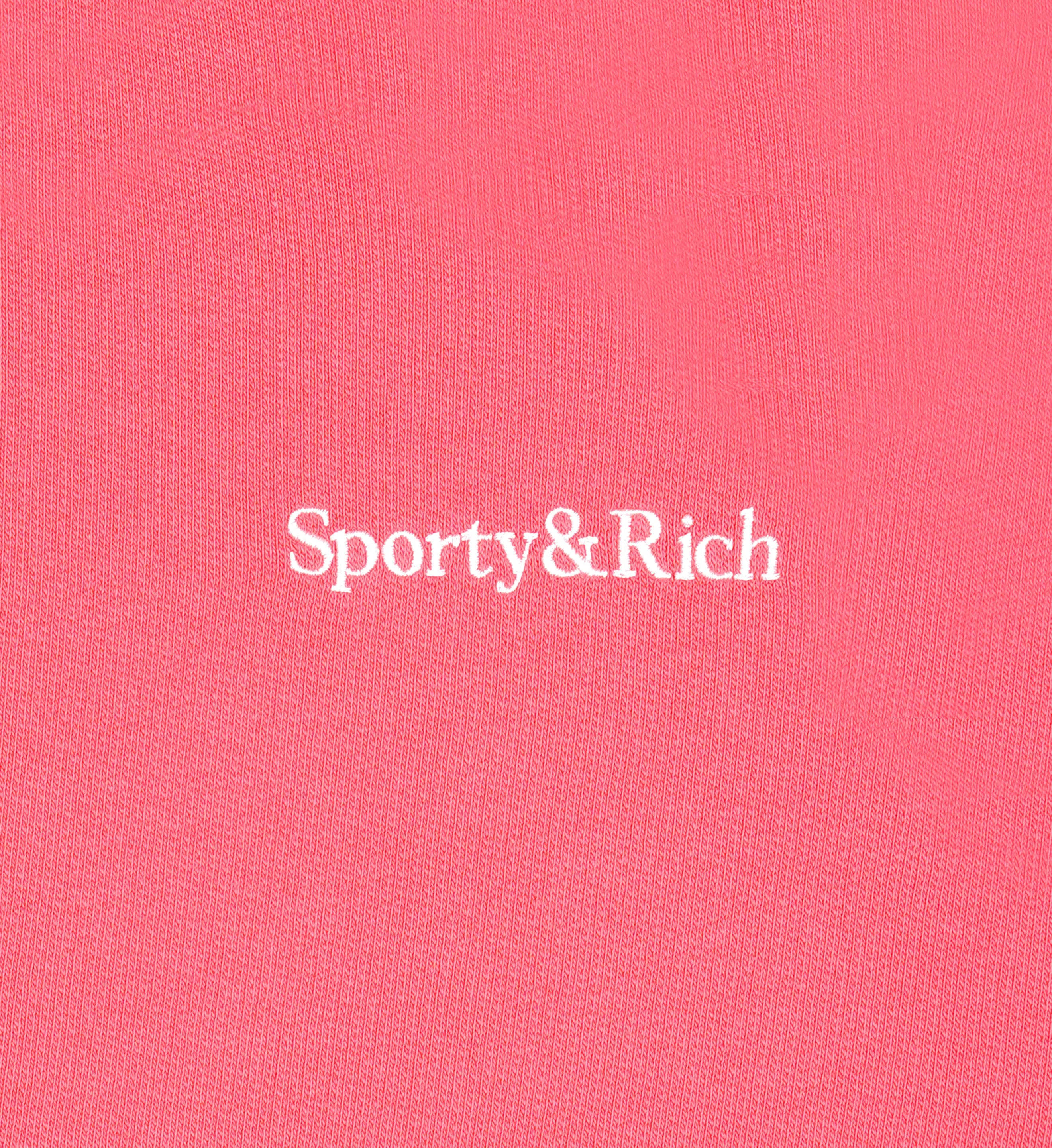 Serif Logo Soft Gym Short - Cotton Candy/White