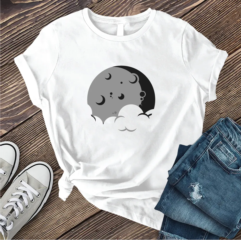Simple Moon and Cloud T-shirt