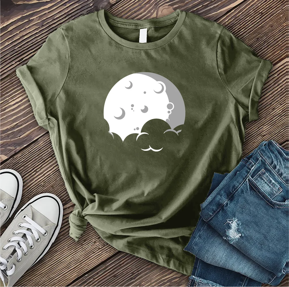 Simple Moon and Cloud T-shirt