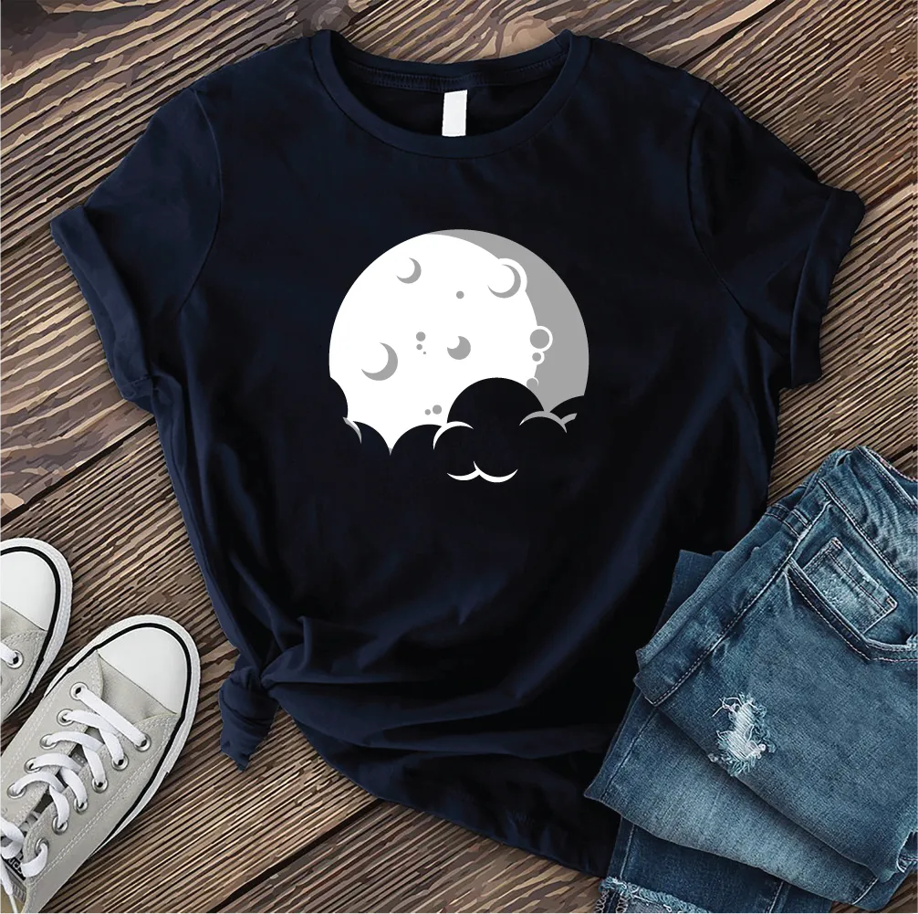 Simple Moon and Cloud T-shirt