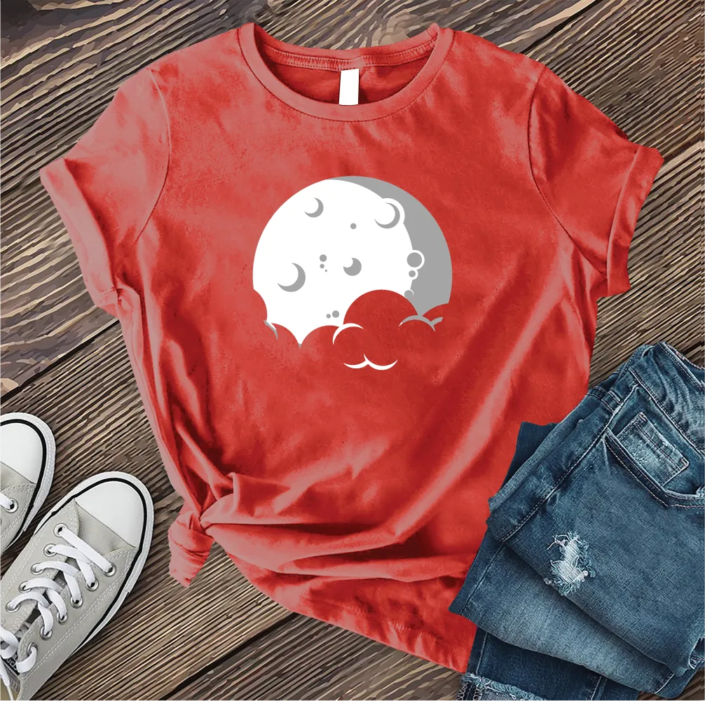 Simple Moon and Cloud T-shirt