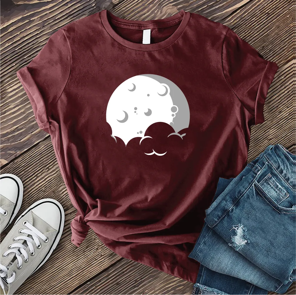 Simple Moon and Cloud T-shirt