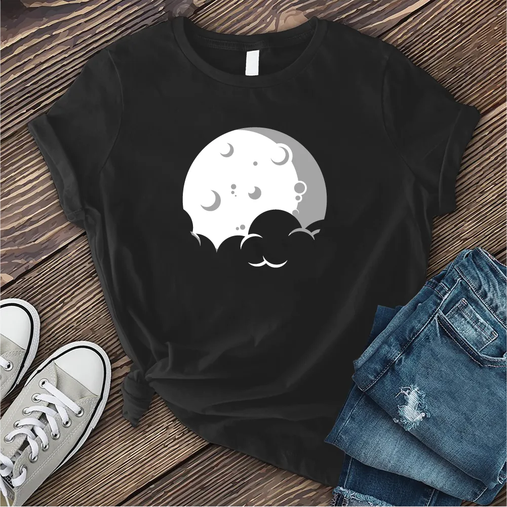 Simple Moon and Cloud T-shirt
