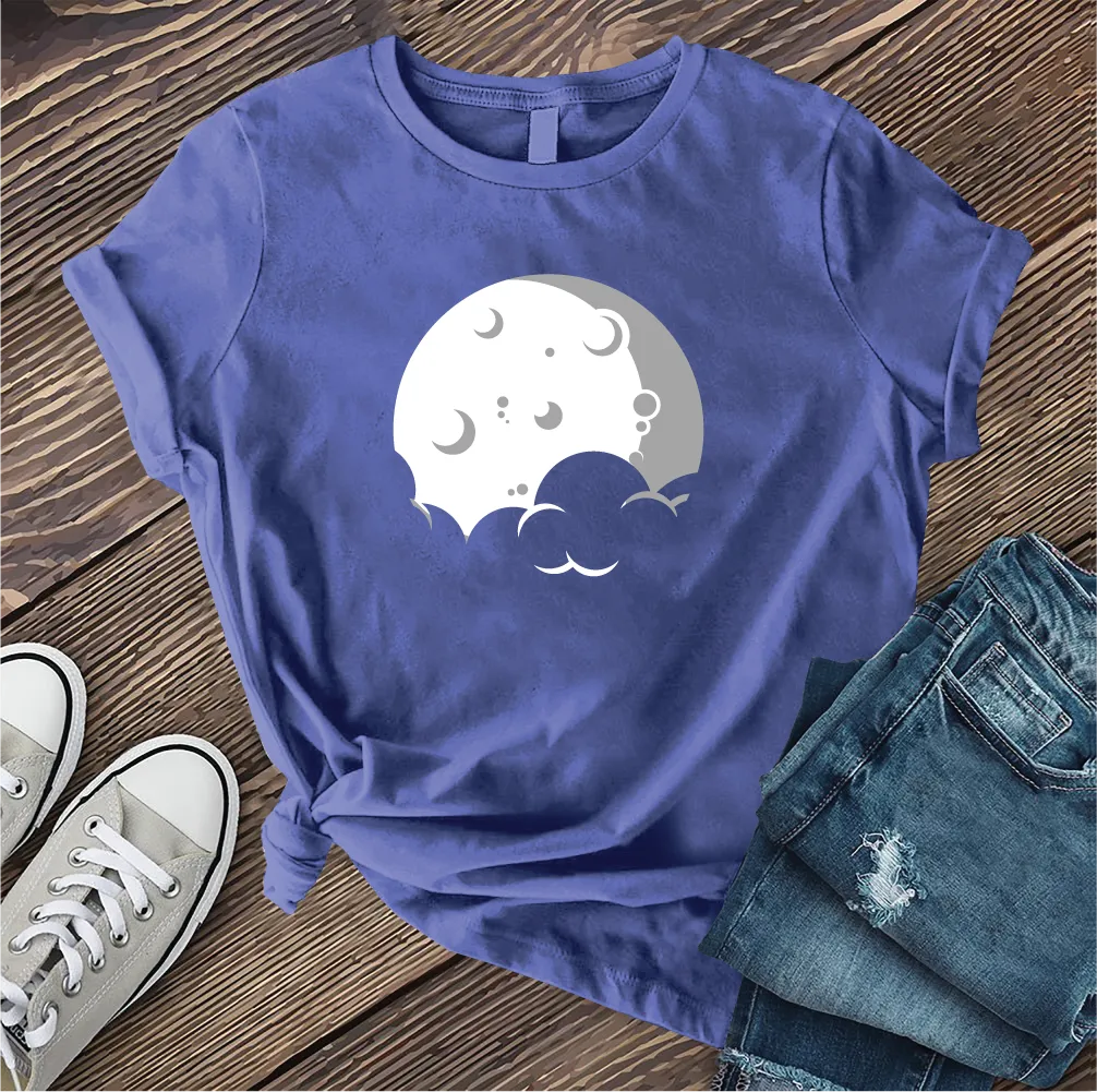 Simple Moon and Cloud T-shirt