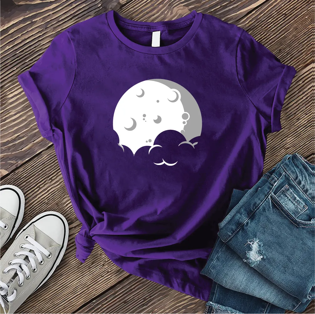 Simple Moon and Cloud T-shirt