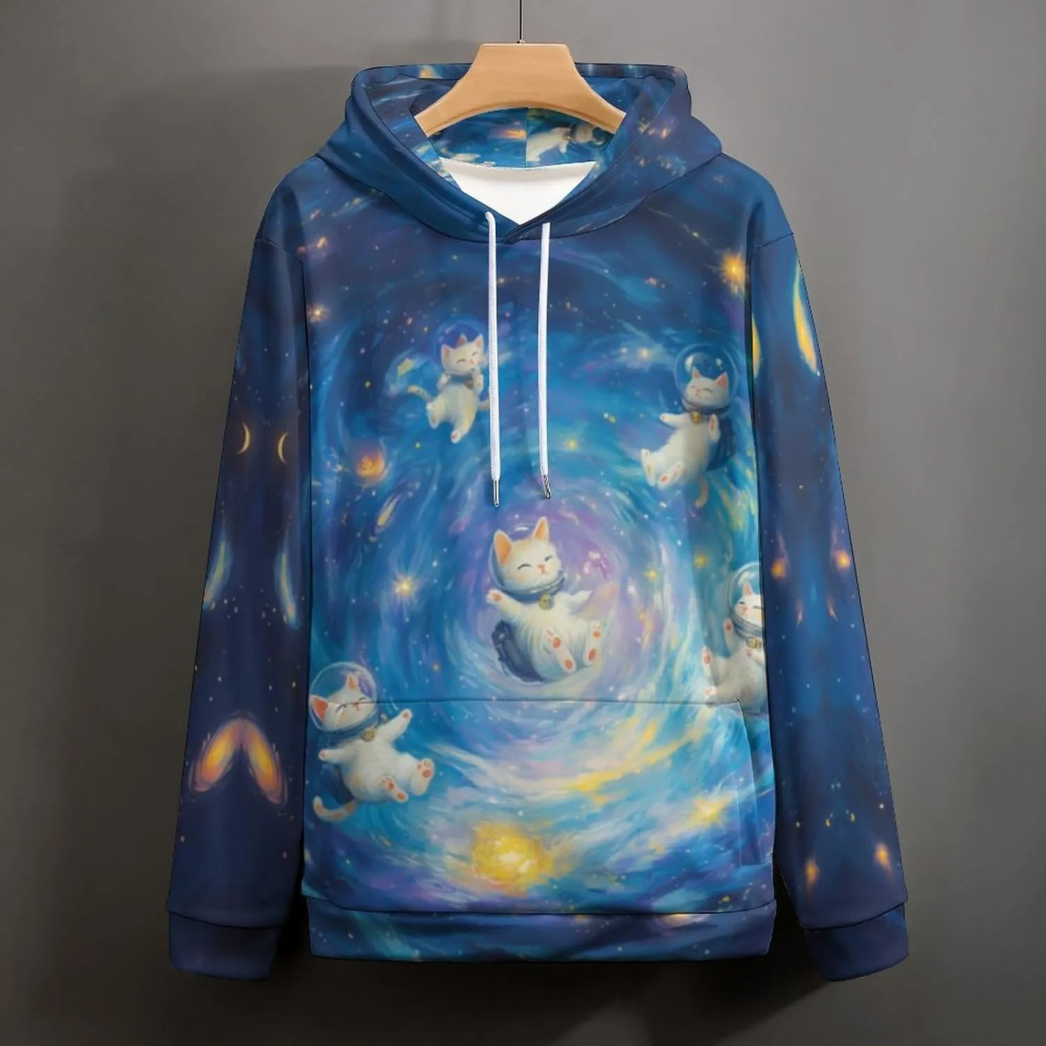 Unisex 3D Digital Print Sweatshirts Hooded Top Galaxy Pattern Pullover Hoodie