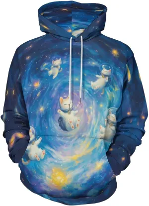 Unisex 3D Digital Print Sweatshirts Hooded Top Galaxy Pattern Pullover Hoodie